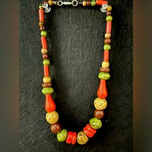 Festive fall necklace